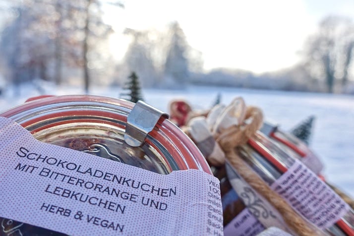 Vegane Kuchen im Glas