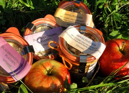 Apfelkuchen mit Cidre in Bio Qualität