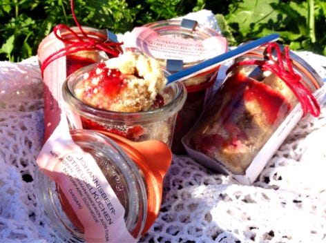 veagane Johannisbeer-Streuselkuchen von der Bio-Kuchenfee